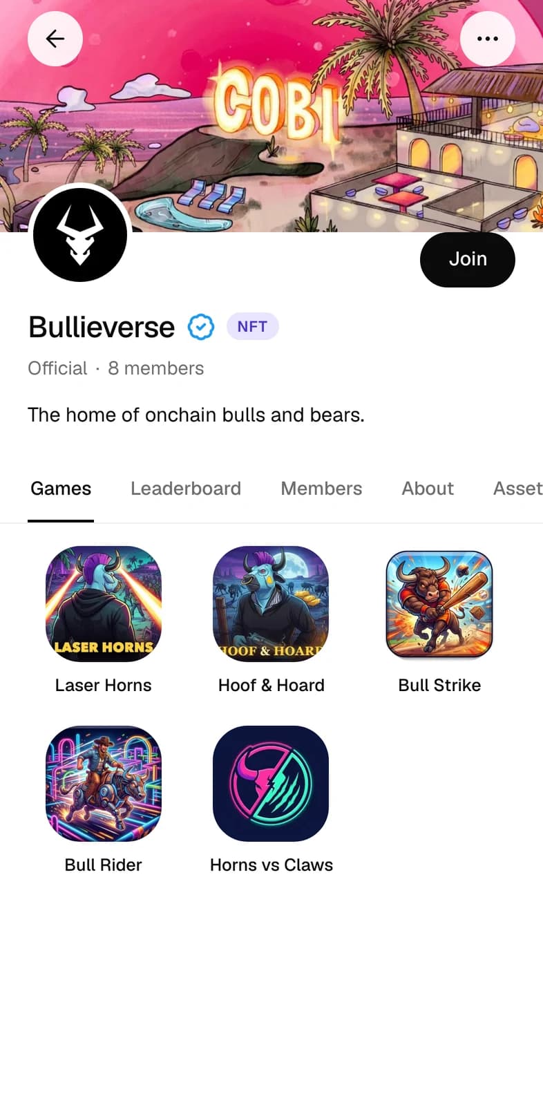 The Bullieverse community page in BeyondPlay